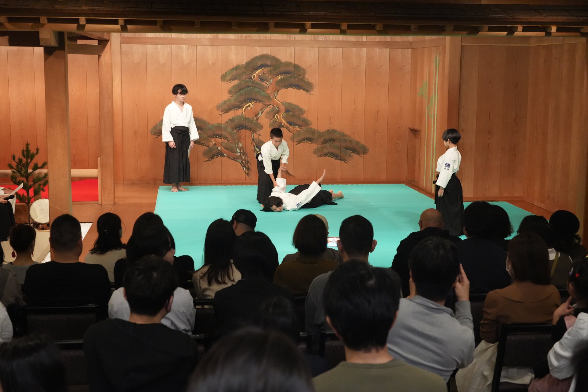 演武会で技を披露する様子